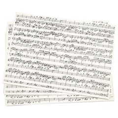 Kreativní papír s hudební potiskem A4