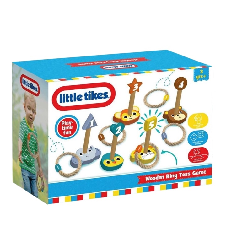 LITTLE TIKES dřevěná hra házení kruhů