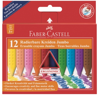 Pastelky Grip Jumbo Plastic Colour. set 12 barevné