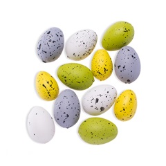 Plastové křepelčí vejce 3.5 x 2.5 cm - 24 ks