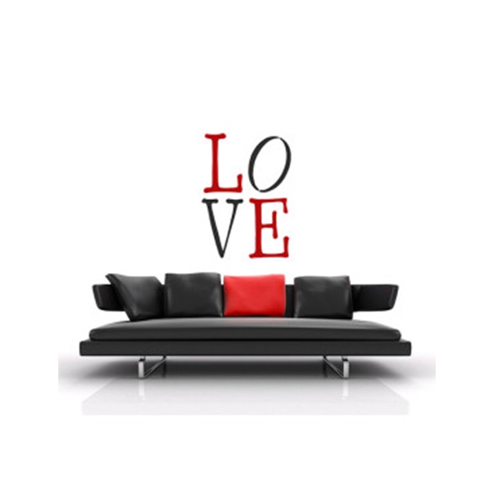Šablona XXL LOVE 4dílná 70x100 cm