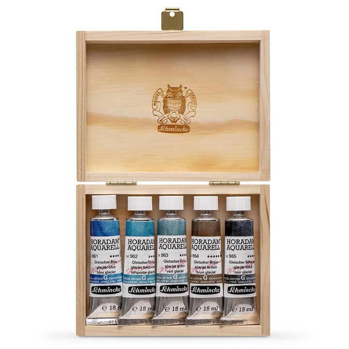 Sada akvarelových barev Schmincke Super Granulation 5x15ml  | Set glacier