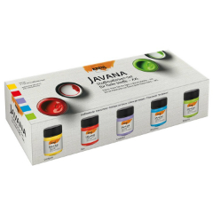 Sada barev na světlý textil JAVANA 5x50 ml