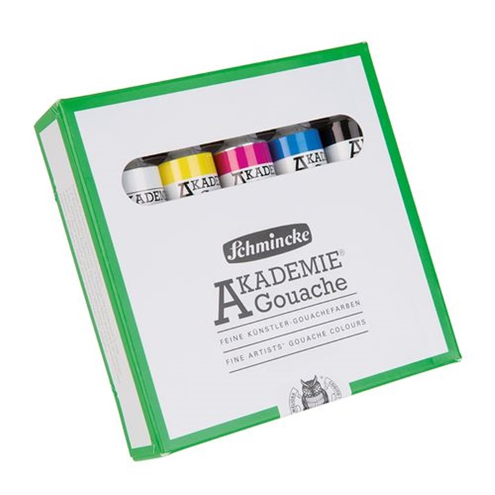 Sada kvašových barev v tubách Schmincke AKADEMIE 5 x 20 ml