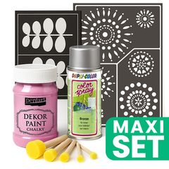 Sada na renovaci nábytku se stříbrnou barvou ve spreji - Baby Pink
