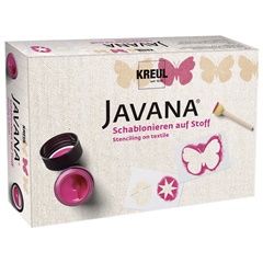 Sada pro barvení textilu se šablonami Javana KREUL