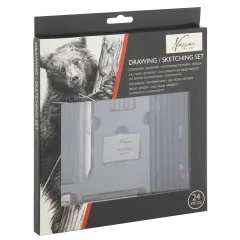 Sada pro výtvarné kreslení a skicování NASSAU 24 dílů