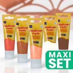 Sada šablonových barev KREUL - teplé odstíny