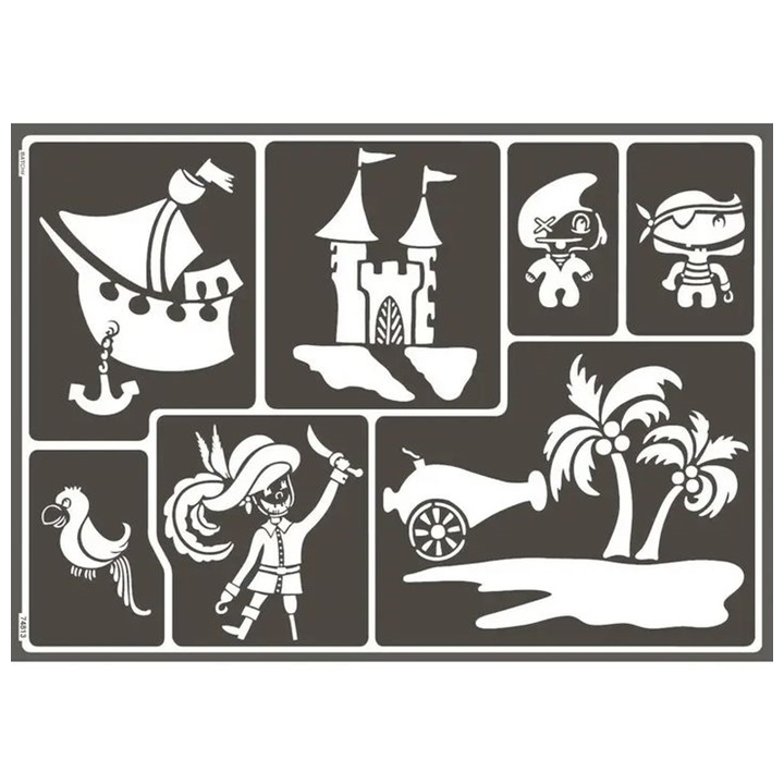 Samolepící šablona Pirates A3