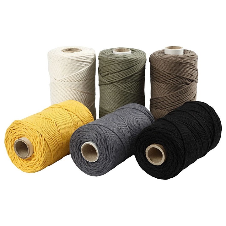 Šňůra na macrame 2 mm x 198 m | různé barvy