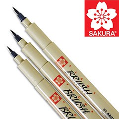 Kreativní pero SAKURA Pigma Brush / různé barvy