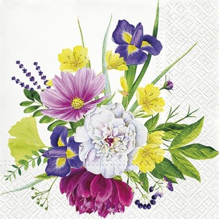Ubrousky na dekupáž Flower Bouquet - 1 ks