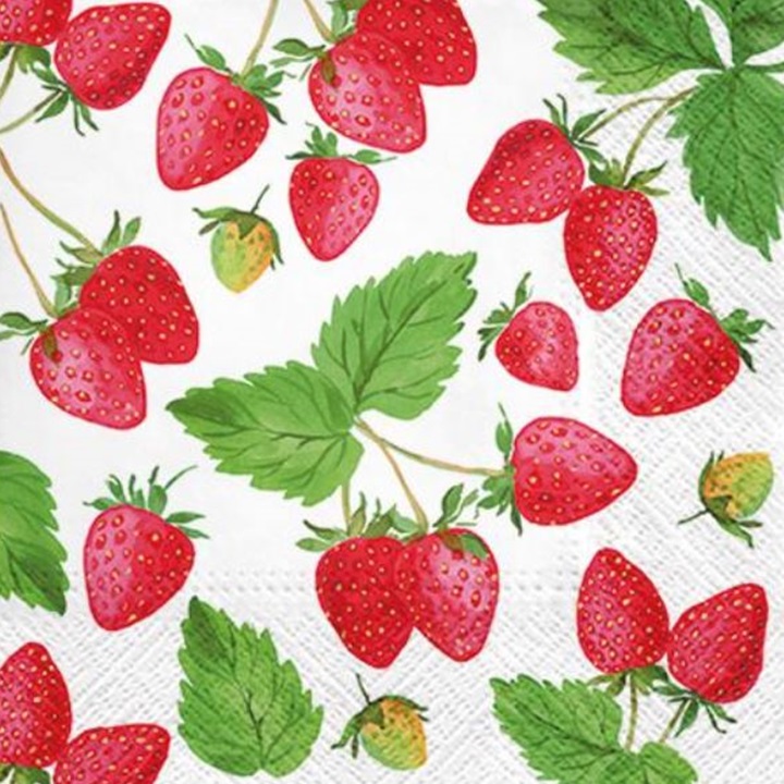 Ubrousky na dekupáž Fresh Strawberry - 1 ks