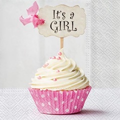 Ubrousky na dekupáž It s a Girl - 1 ks
