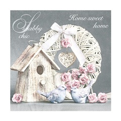 Ubrousky na dekupáž - Shabby Chic Home - 1 ks