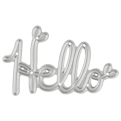 Vyřezávací šablona Hello