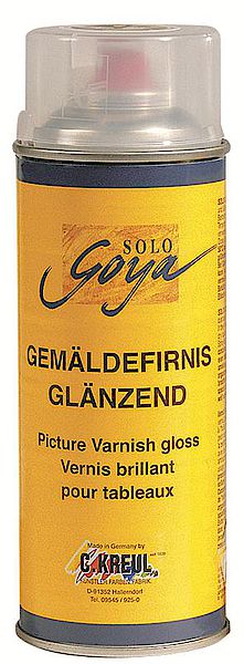 Závěrečný lak ve spreji Solo Goya 400 ml - lesklý